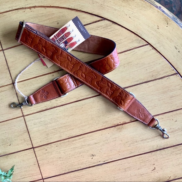 Patricia Nash Other - PATRICIA NASH BROWN LEATHER GUITAR STRAP NWT